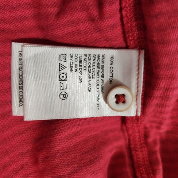 Tommy Bahama Mens Size M Schooner Stripe Henley Tee Short Sleeve Shirt Red ---5 - Picture 11 of 11